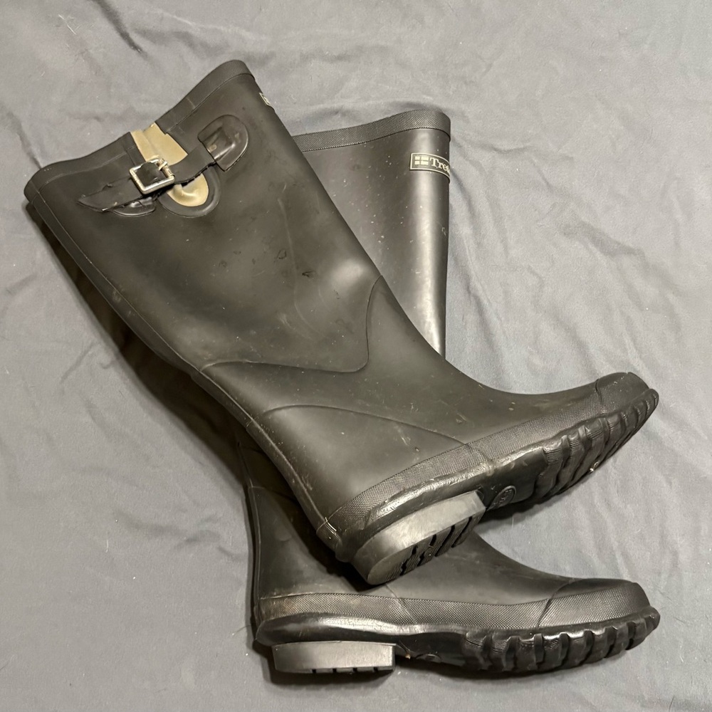Black Winter Rain Boots